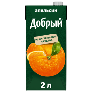 ДОБРЫЙ  АПЕЛЬСИН нектар 2л*6 Россия шт.