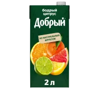 Добрый Бодрый Цитрус нектар 2л
