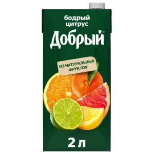 Добрый Бодрый Цитрус нектар 2л