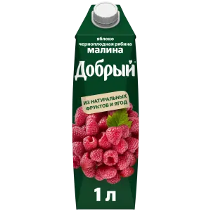 Нектар "Добрый"ябл+черн.ряб.+малина"1 л.