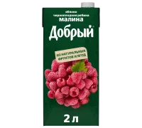 Нектар "Добрый"малина+ряб+ябл 2 л.