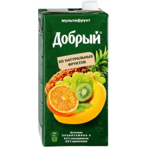 ДОБРЫЙ  МУЛЬТИФРУТ нектар 2л*6 Россия шт.