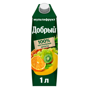ДОБРЫЙ  МУЛЬТИФРУТ нектар 1л* 12 Россия шт.