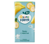 Нектар банановый с мякотью Фрутоняня 200мл