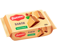Вафли Ореховые Яшкино 200г