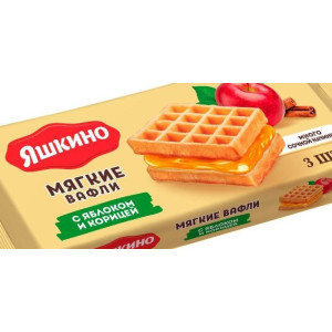 Вафли мягк."Яшкино" с ябл. и кориц.120 г.