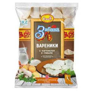 Вареники Забава с картофелем и грибами 0,9кг Смак