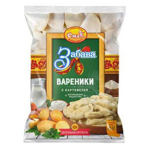 Вареники с картофелем 0,9кг. СМАК