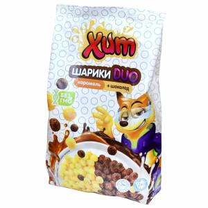 Готовый завтрак Хит 200 гр шарики карамель+шоколад