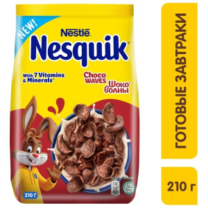 Готовый завтрак Нестле шоковолны 210г