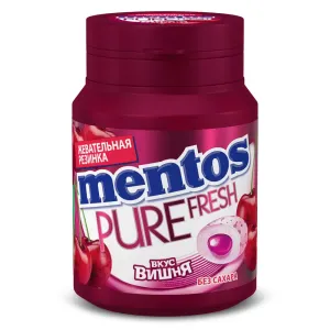 Жев. резинка "Ментос Pure Fresh Вишня", 54 г
