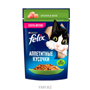 Корм Феликс кролик в желе 75г
