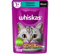 WHISKAS кролик в желе