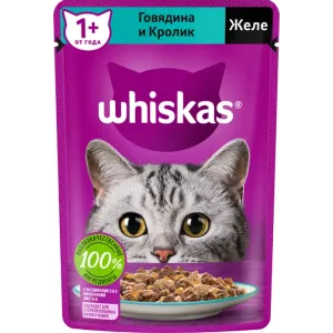WHISKAS кролик в желе